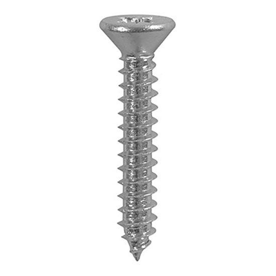 TIMCO Metal Self-Tapping Screws PZ Countersunk A2 Stainless Steel 200Pcs