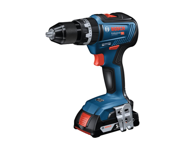 BOSCH GSB18V-55 Cordless Combi Drill Brushless Motor Extra Battery with Drill Set