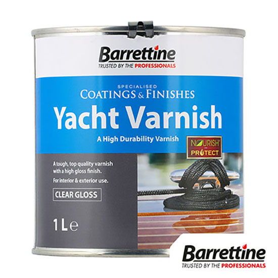 Barrettine Yacht Varnish Clear Gloss 1L
