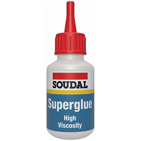 Soudal SUPERGLUE HV super-fast curing adhesive 20g Clear