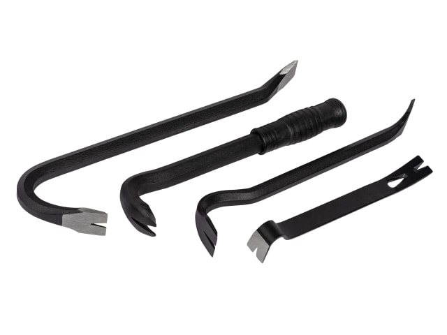 Roughneck Wrecking Utility Bar Nail Puller Floorboard Puller Set 4 Pieces