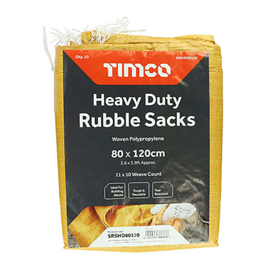 TIMCO Rubble Sacks Heavy Duty 10 Pieces