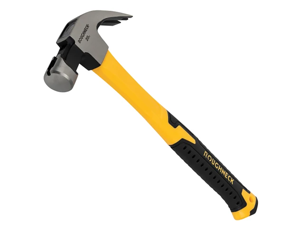 Roughneck® Claw Hammer Fibreglass Shaft drop-forged hardened tempered steel